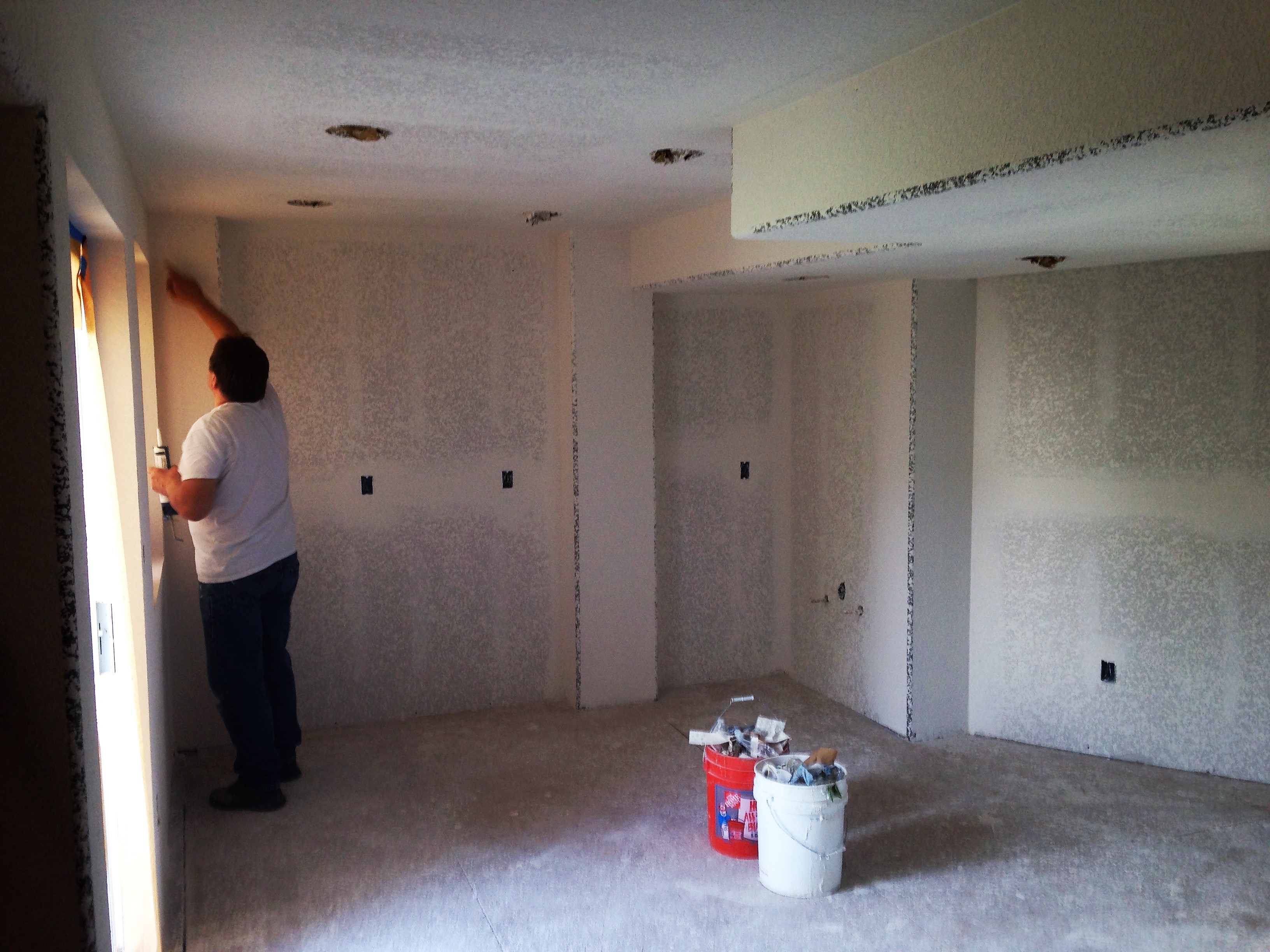 Sealing the corners after drywall texture