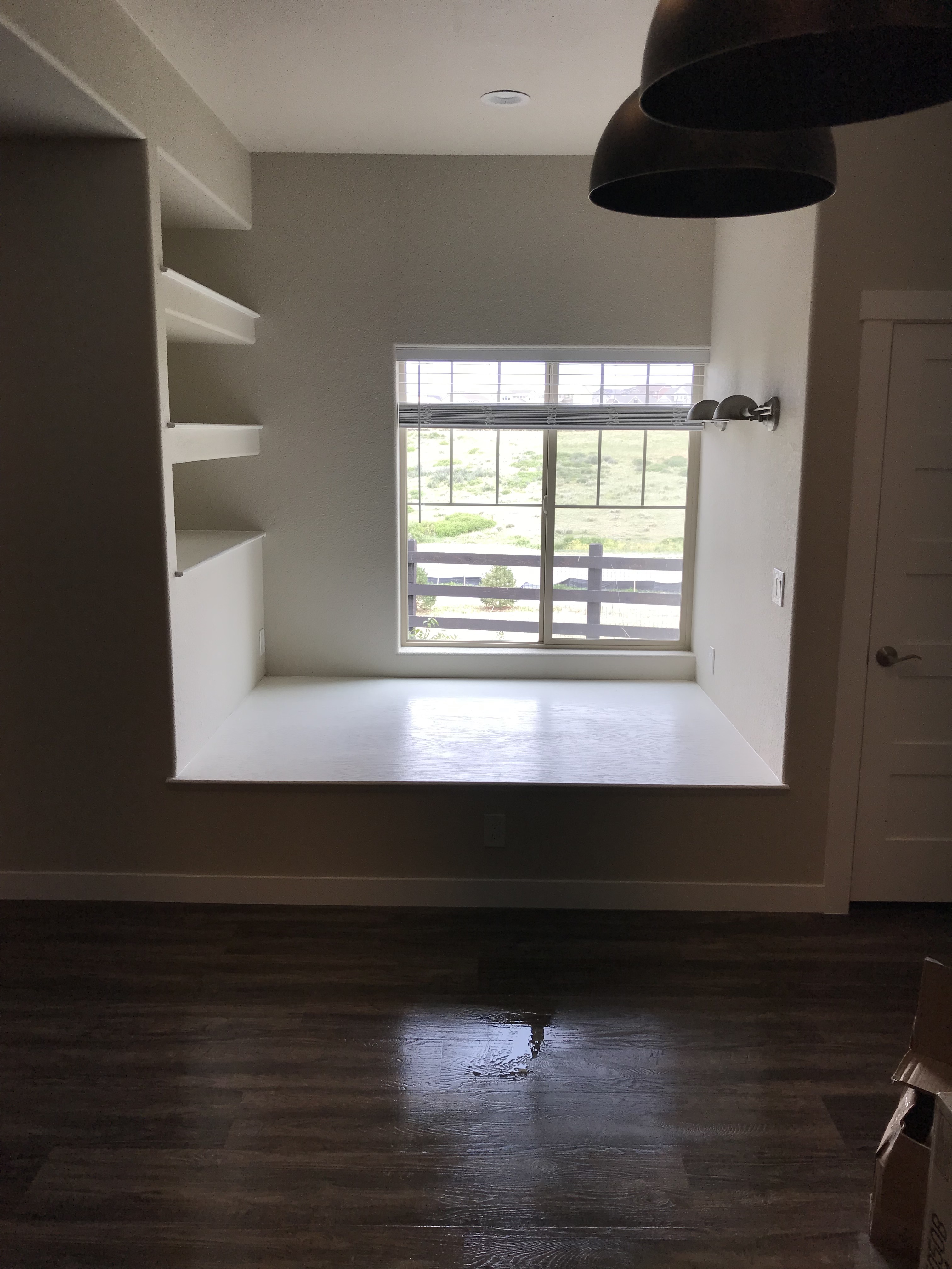 finished balcony nook