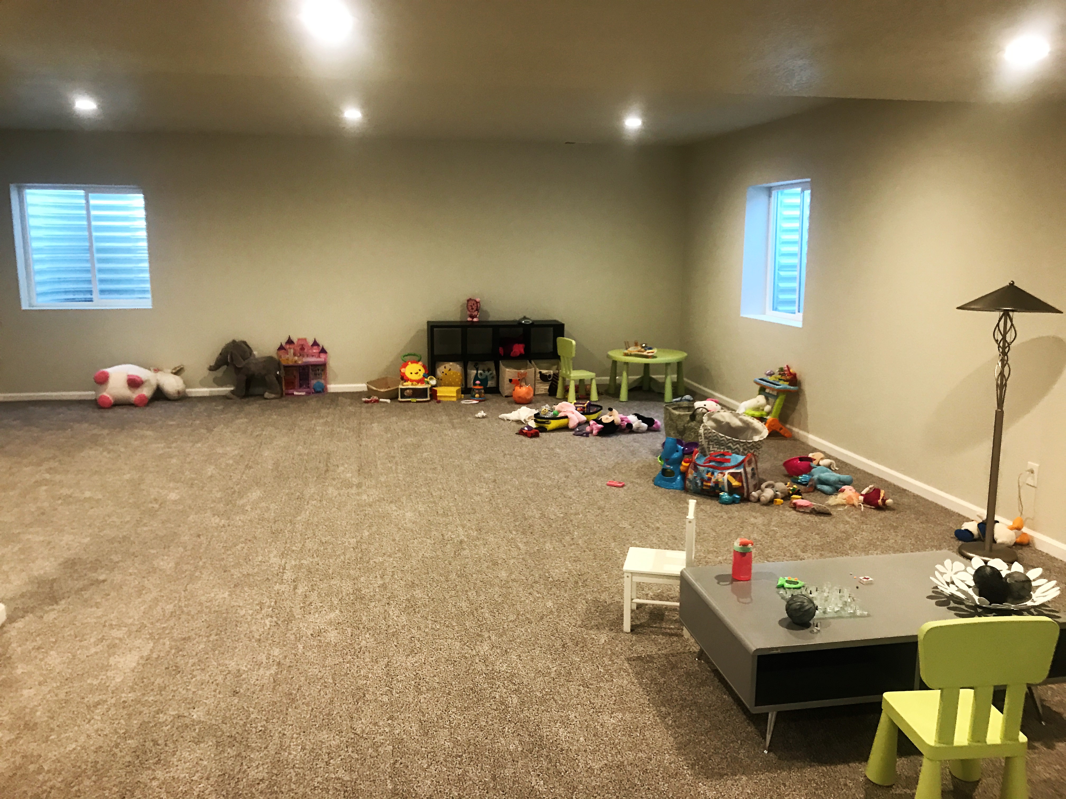 Kids place area inside the basement