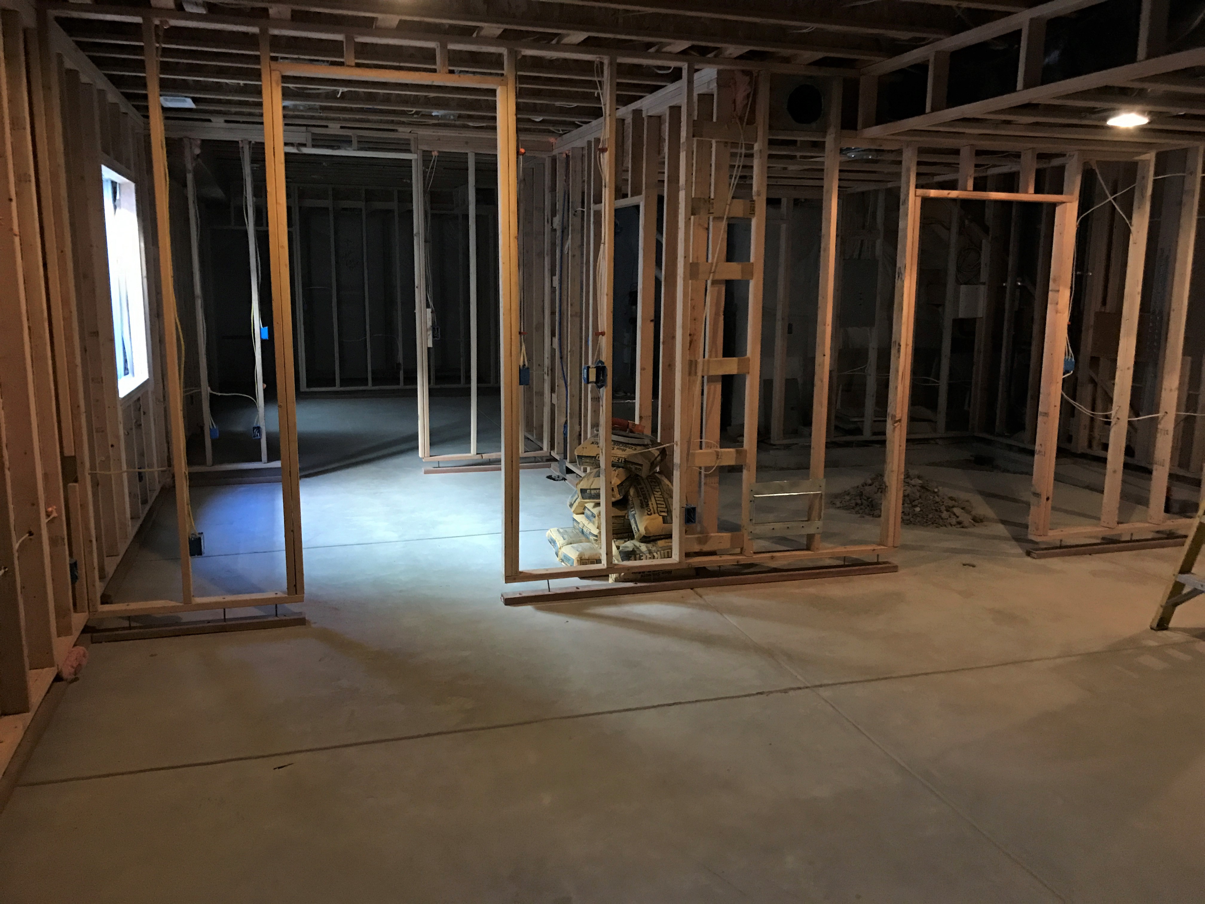 finished rough framing, all cleaned up